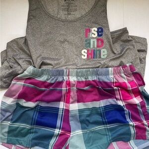 Gray and Multicolor Pajama Set